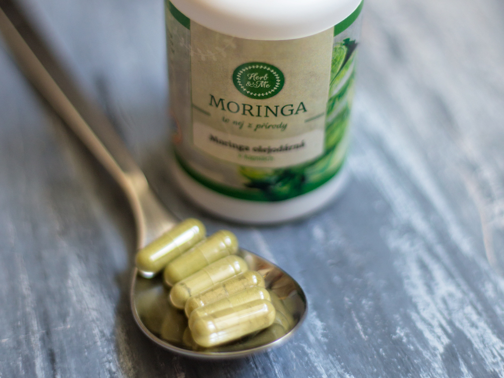 Moringa 90 kap.- energie, trávení, živiny, i hubnoucí pomocník