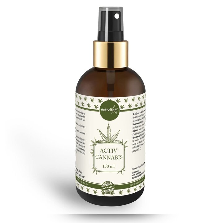 Activstar Canabis spray 150 ml - různé ekzémy, alergické projevy kůže