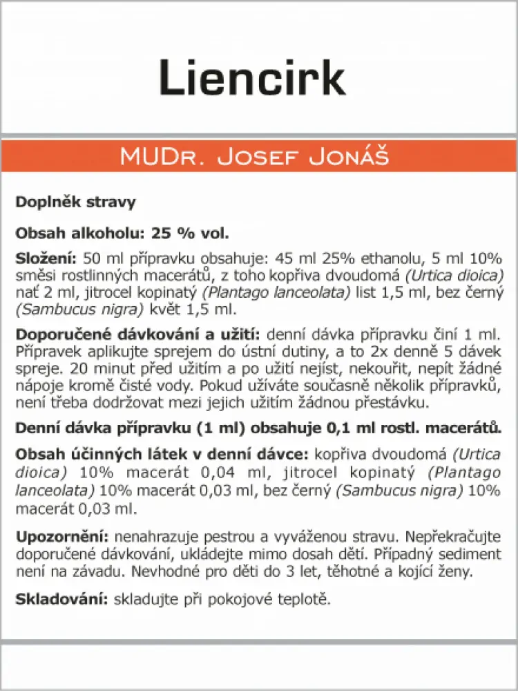 Marion LIENCIRK 50 ml - okruh sleziny