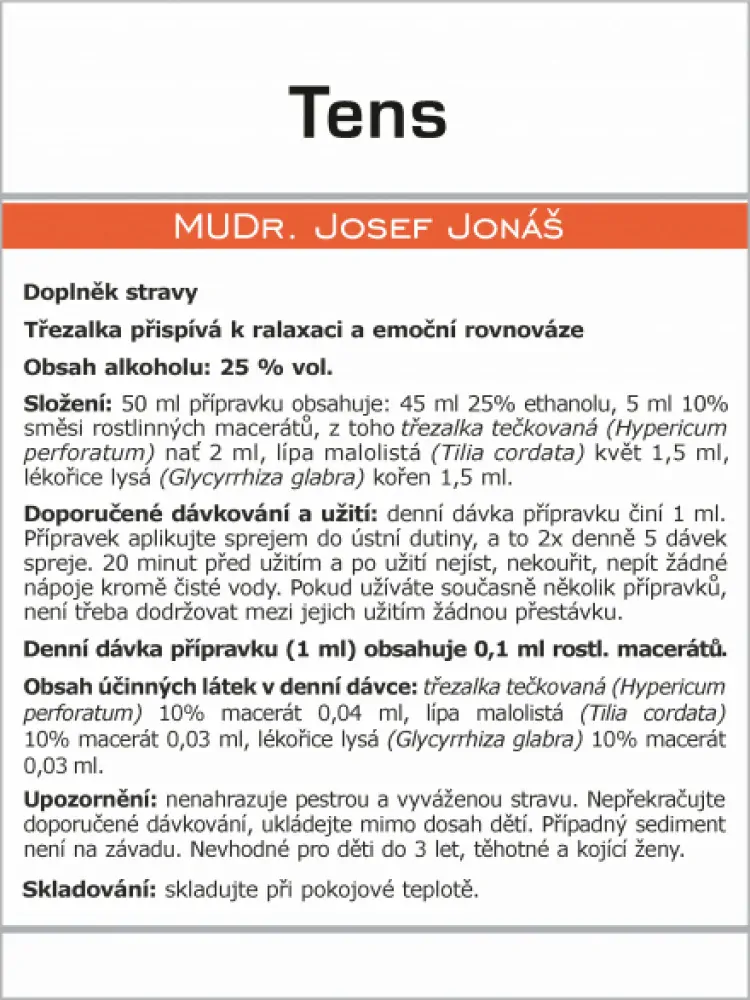 Marion Tens 50ml - chronický stres