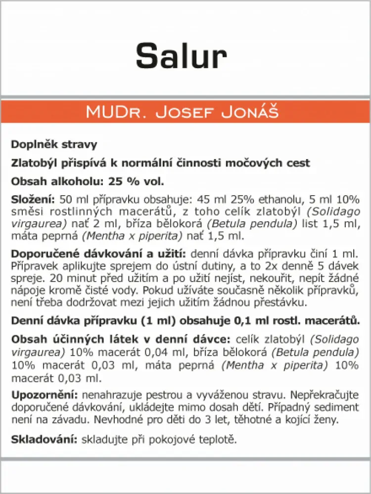 Marion SALUR 50 ml - soli kyseliny močové, odkyselení