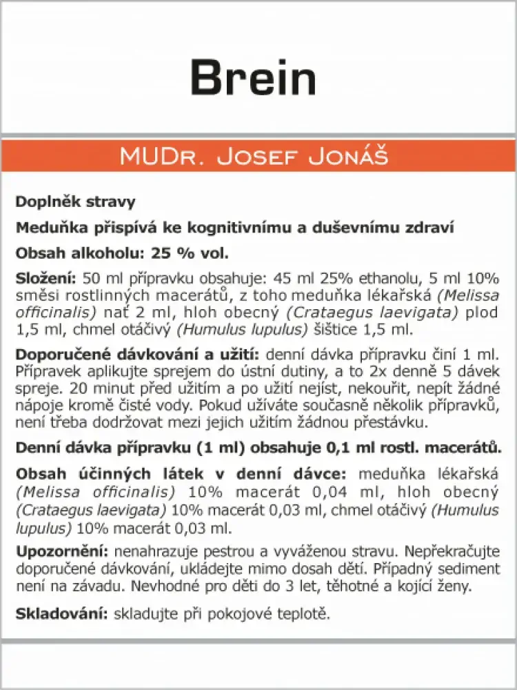 Marion Brein 50 ml - mozek, mícha, aktivace imunitního systému