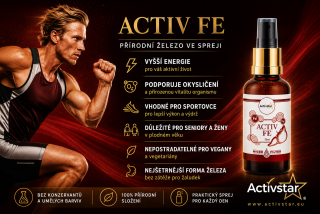 Activstar FE železo 50 ml - anémie, únava doplnění železa