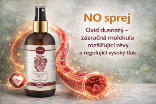 Activstar NO spray 150 ml - oxid dusnatý, srdíčko, cévy, krevní tlak, dýchání, astma