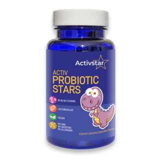 Activstar Probiotic Stars 30 žvýkacích gumáků - dětská probiotoka ve formě gumových hvězdiček